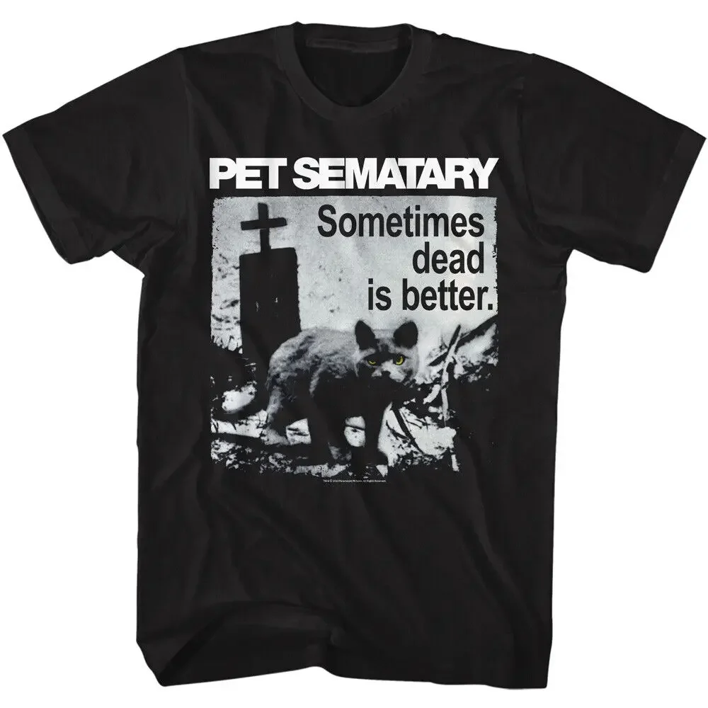 

Pet Sematary Movie Sometimes Dead Is Better Cat Church Men's T Shirt