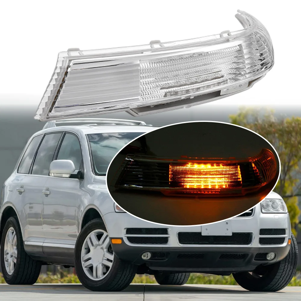 For Volkswagen Touareg 2002 2003 2004 2005 2006 LED Rearview Side Mirror Turn Signal Indicator Light 7L6949102 7L6949101 view 6