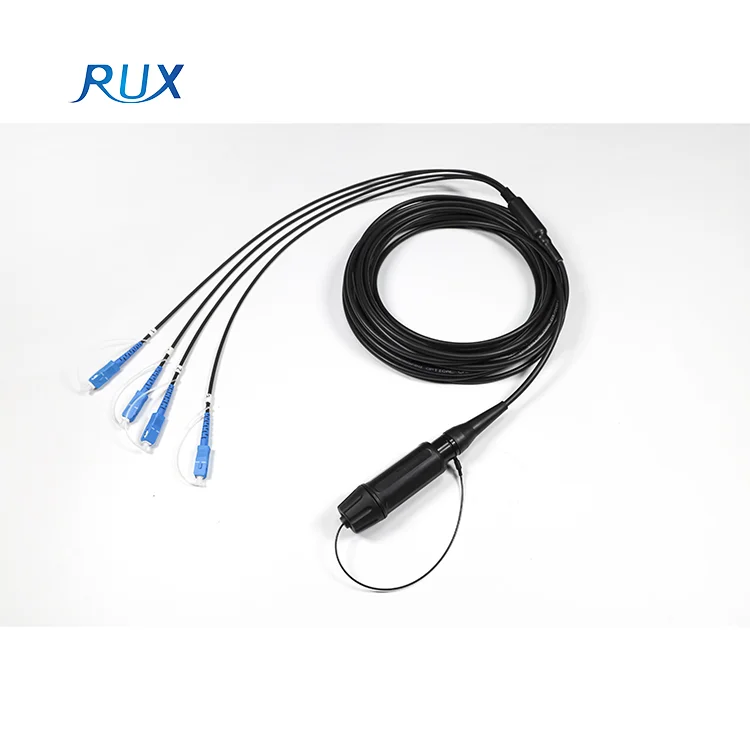 HXB13 2 4 Channel Waterproof Fiber Cable Hermaphroditic Interconnection Expanded Beam Connector Field Tactical Cable Reels