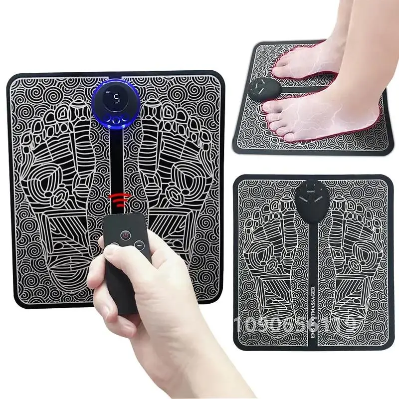 EMS Foot Mat Massager Machine Muscle Stimulate Massage Pad Cushion Acupressure Mat salud Improve Blood Circulation masaj aleti