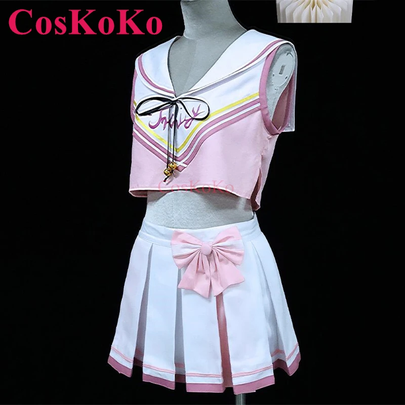 CosKoKo Shimoe Koharu Cosplay Game Blue Archive Costume Sweet Lovely Cheerleader Uniforms Halloween Party Role Play Clothing New