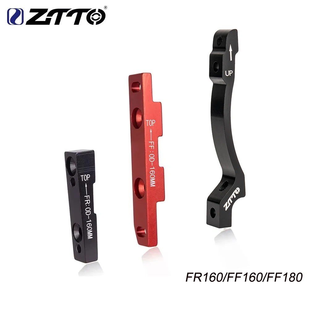 ZTTO Road Bike flat Mount Adapter Ultralight Front Rear Brake Caliper Disc Brake Bracket CNC Mount Adapter for 160mm 180mm rotor