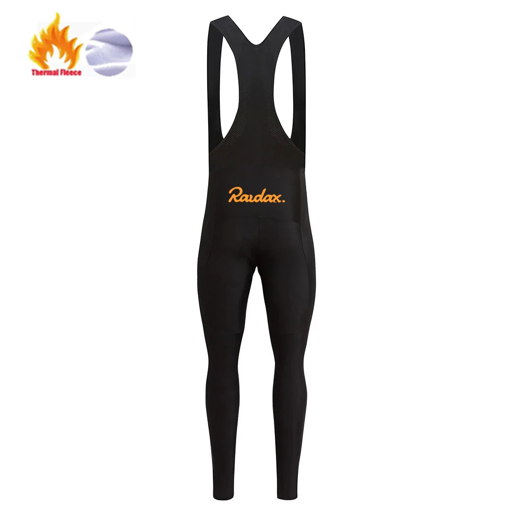 

2025 Winter Thermal Fleece Cycling Bib Pants Raudax Calca Ciclismo Masculina Com Gel Bicycle Pants Men Triathlon Mtb Pants