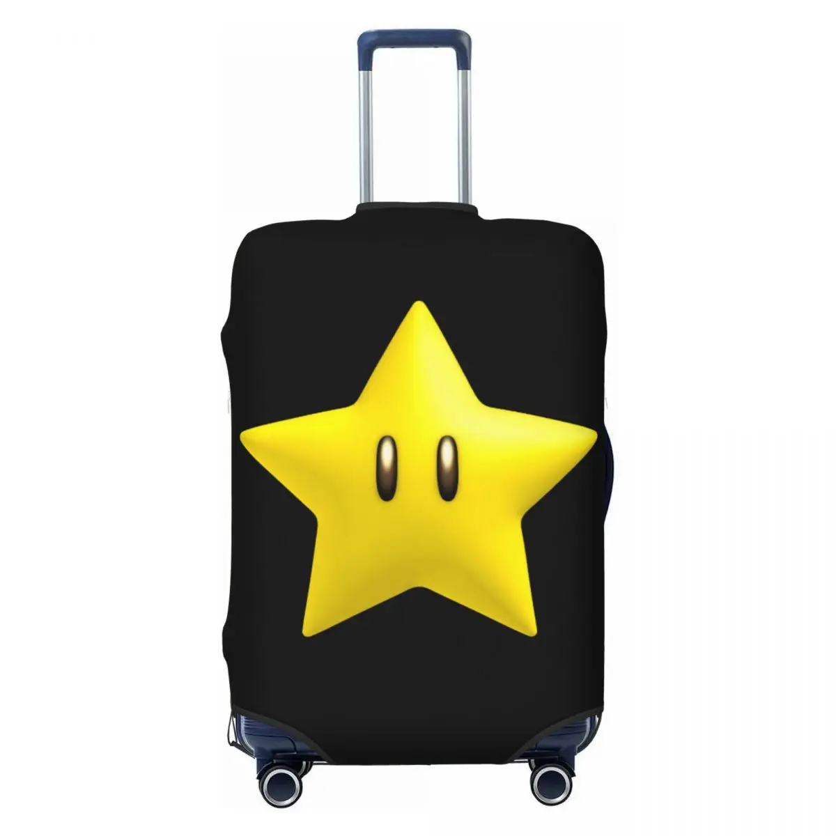 

Custom Cartoon Game Marios Star Luggage Cover Protector Funny Travel Suitcase Protective Cover for 18-32 Inch