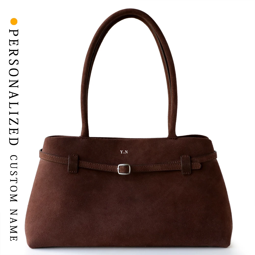 

Winter Autumn Vintage Suede Shoulder Bag Large Capacity Women Purse New Casual Tote Handbag Commuter Office Work vintage