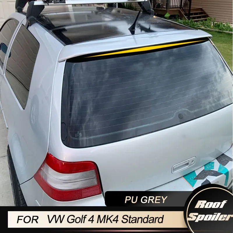 

PU Gray Rear Roof Spoiler for Volkswagen VW Golf 4 IV MK4 Standard R32 1998-2004 Rear Roof Wing Spoiler Car Styling