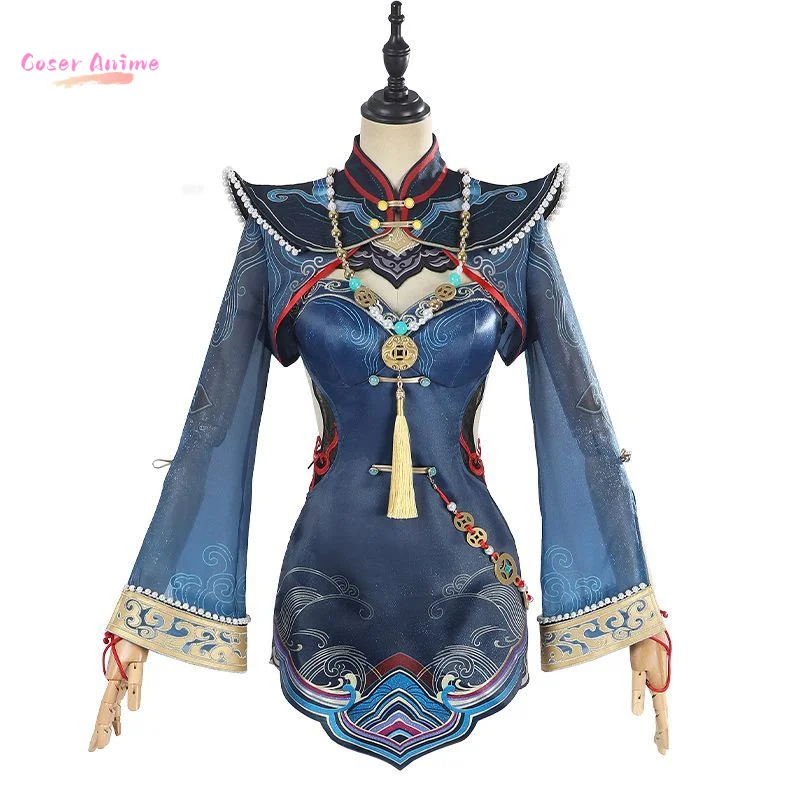 Coser Tessa Cute Little Zombie Cosplay Couture Game Naraka: Bladepoint Dress Chinese style Hanfu Dresses Accessory Suit