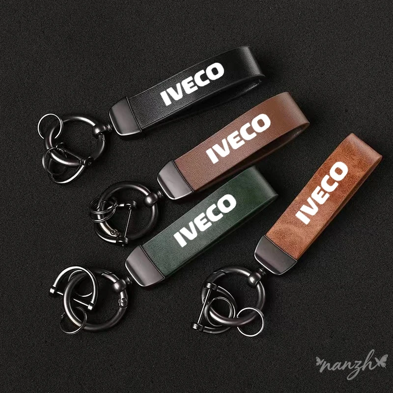 Llavero de cuero de alta calidad para coche, llavero con logotipo de IVECO DAILY IV V VI Van Daily S-WAY T-WAY X-WAY DAILY 4X4, accesorio