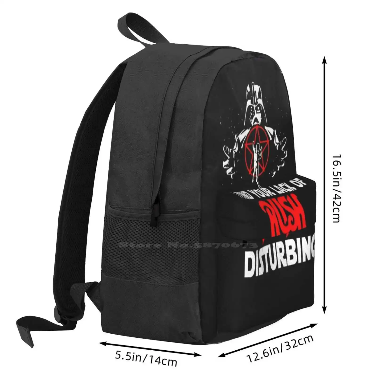 I Find Your Lack Of Rush Disturbing , Rush Lovers , School Bags Travel Laptop Backpack I Find Your Lack Of Rush Disturbing Rush