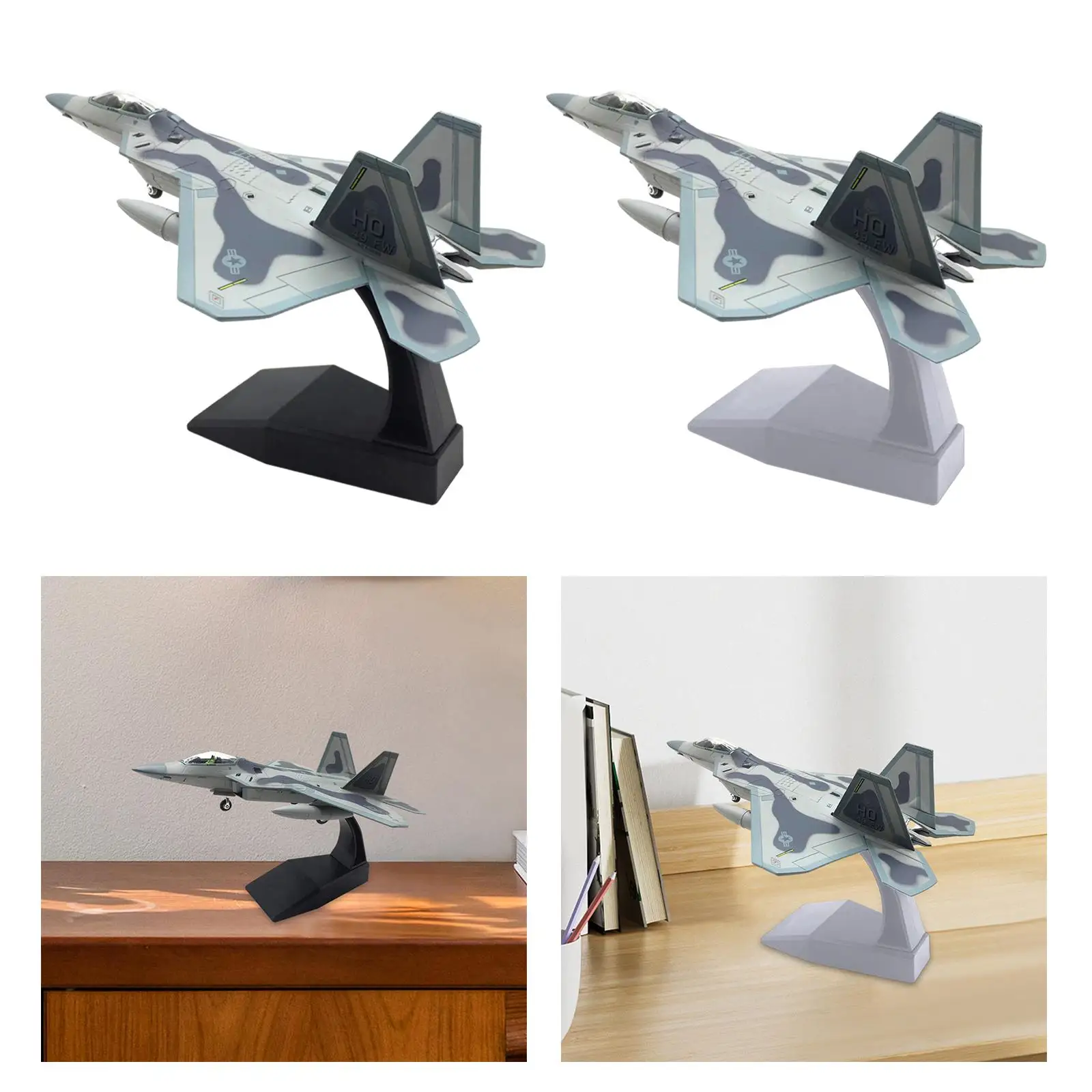 

1:100 Scale USA F22 Aircraft Diecast Alloy Display for Livingroom Office Valentines Day Gifts Tabletop Decor