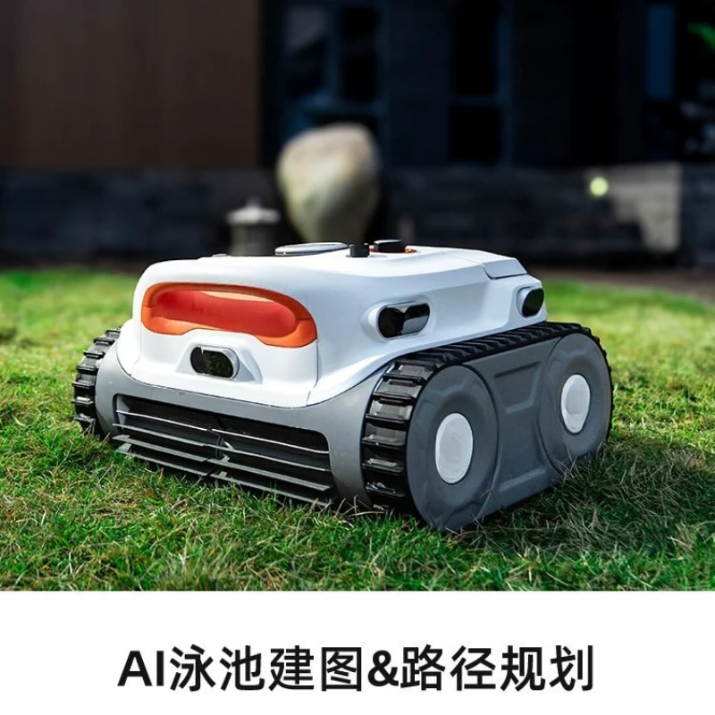 Wireless intelligent underwater cleaner, a pool cleaning robot that builds pictures first and then cleans.