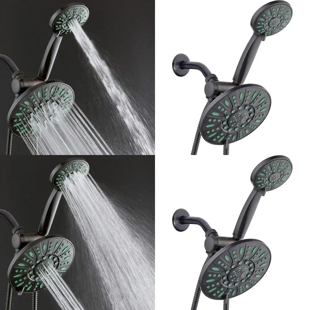 

Antimicrobial 30-Setting Rain Shower Combo with Anti-Clog Technology, Mold and Bacteria Resistant, Oil-Rubbed Bronze Finish, Cor