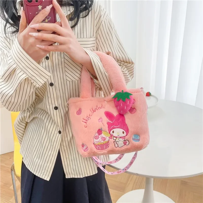 Sanrio New Melody Children's Clow M Lightweight Crossbody Large Capacity Cute Cartoon Tote