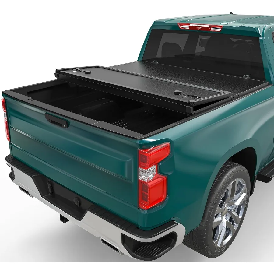 

FRP Hard TriFold Truck Bed Tonneau Cover Designed for Enhanced Cargo Protection and Easy Access in Pickup Trucks with 6.6 ft Be
