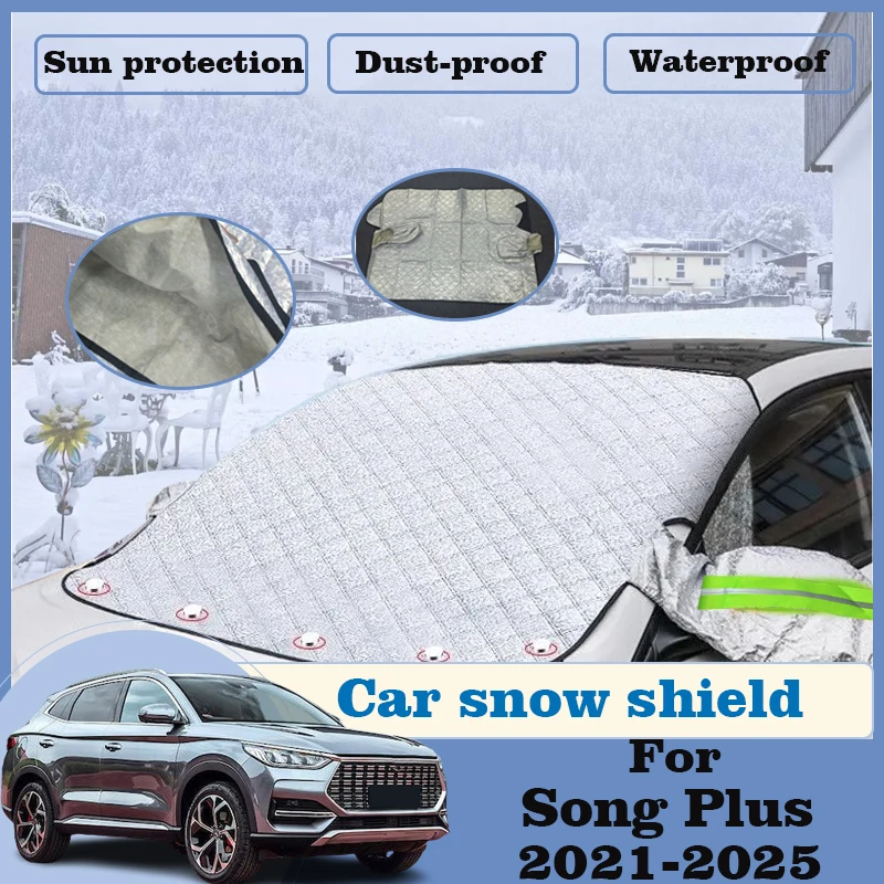 

Car Sunshades Windshield Covers For BYD Song Plus DM i Seal U 2021-2025 Front Snow Cover Frost Shield Sunshade Cars Accessories