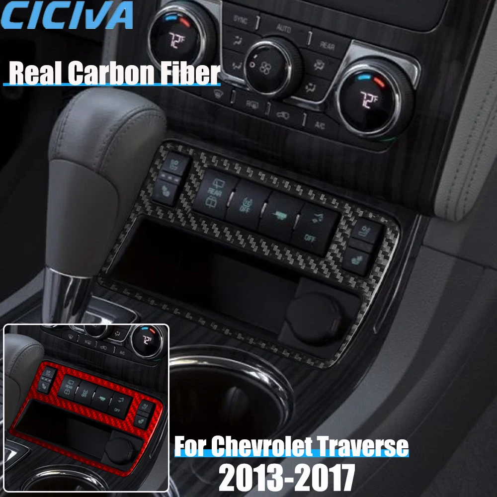 

Автомобильные аксессуары из настоящего углеродного волокна, накладка прикуривателя, мягкая наклейка для Chevrolet Traverse 2013, 2014, 2015, 2016, 2017