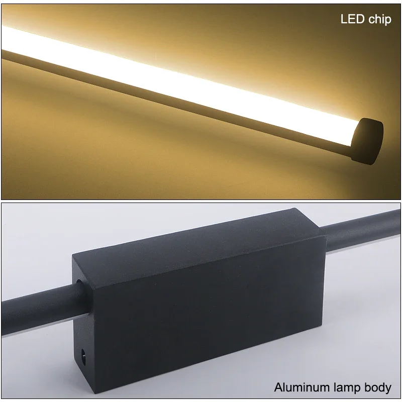 120/100 سنتيمتر الحديثة LED مصباح الجدار الطويل داخلي غرفة نوم غرفة المعيشة أريكة خلفية طويلة وحدة إضاءة LED جداريّة ضوء ديكور المنزل #4