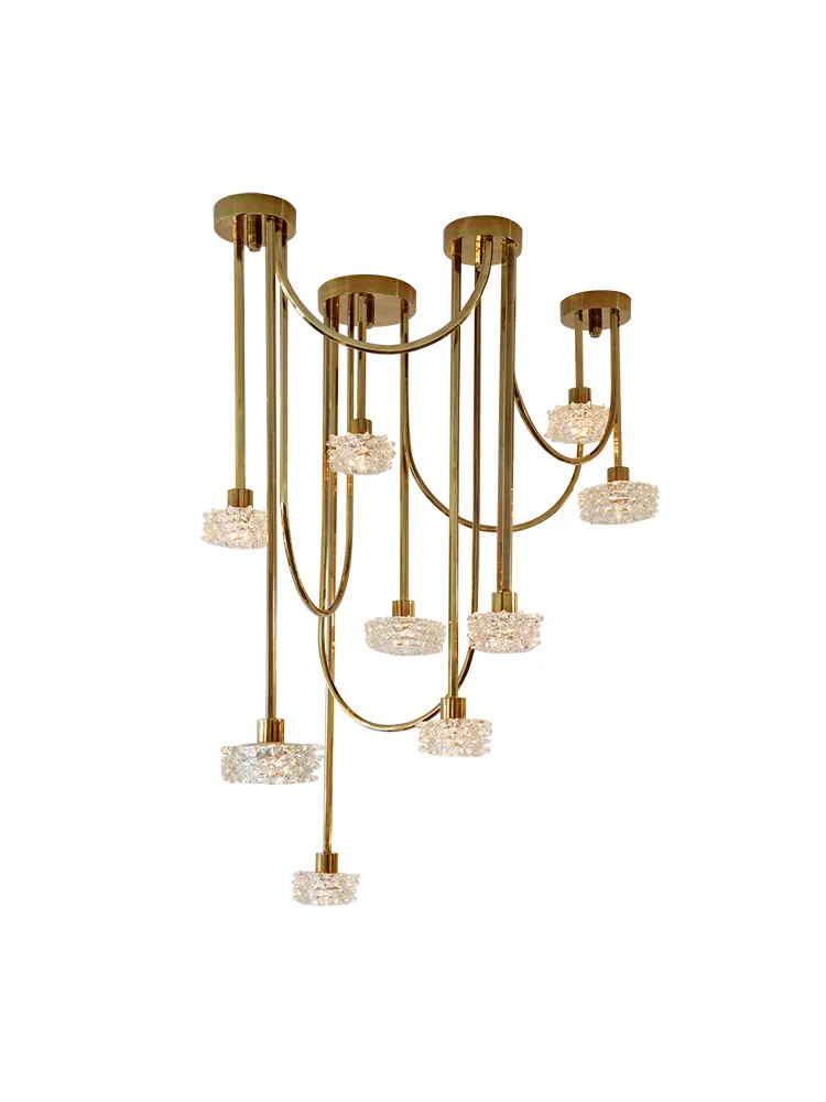 Modern Minimalist Retro Chandeliers Textured Understated Luxury Home-applicant LED E14 Dimmable Light Suspension For Dining Room