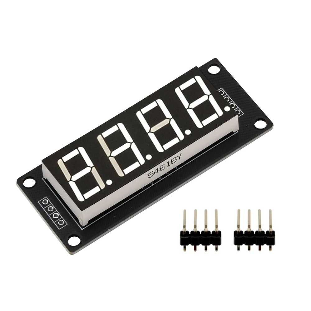 TM1637 Moduł wyświetlacza LED dla Arduino 7 segmentów 4-bitowych 0,56 cala Zegar CZERWONA anoda Cyfrowa tuba Cztery pakiety sterowników szeregowych — zdjęcie 7