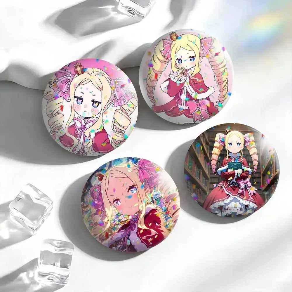 Cute Beatrice Cartoon  25 32 44 58 75mm Badges Personalized Round Brooches Pins Accessory Gift