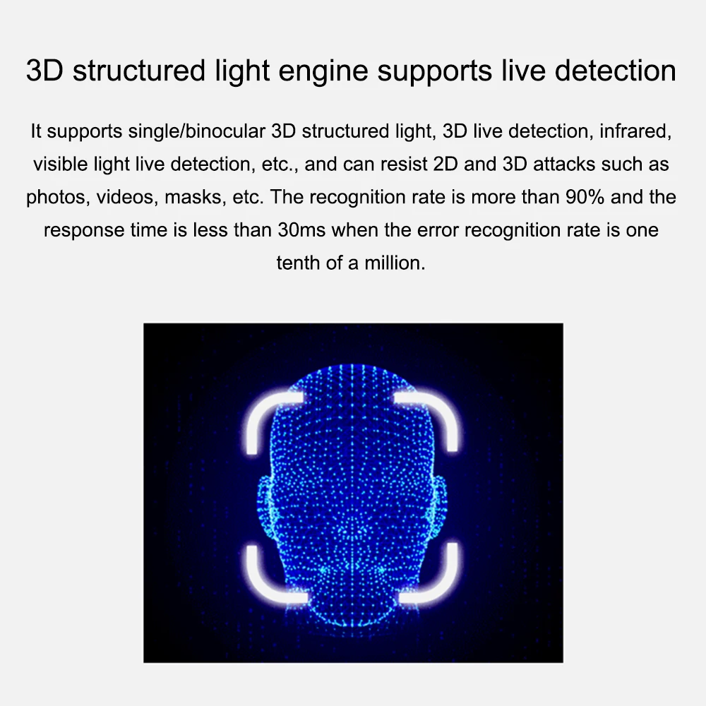 New AI Face Recognition Module HLK-TX510 3D Binocular Camera Live Detection Discrimination Serial Communication with Screen