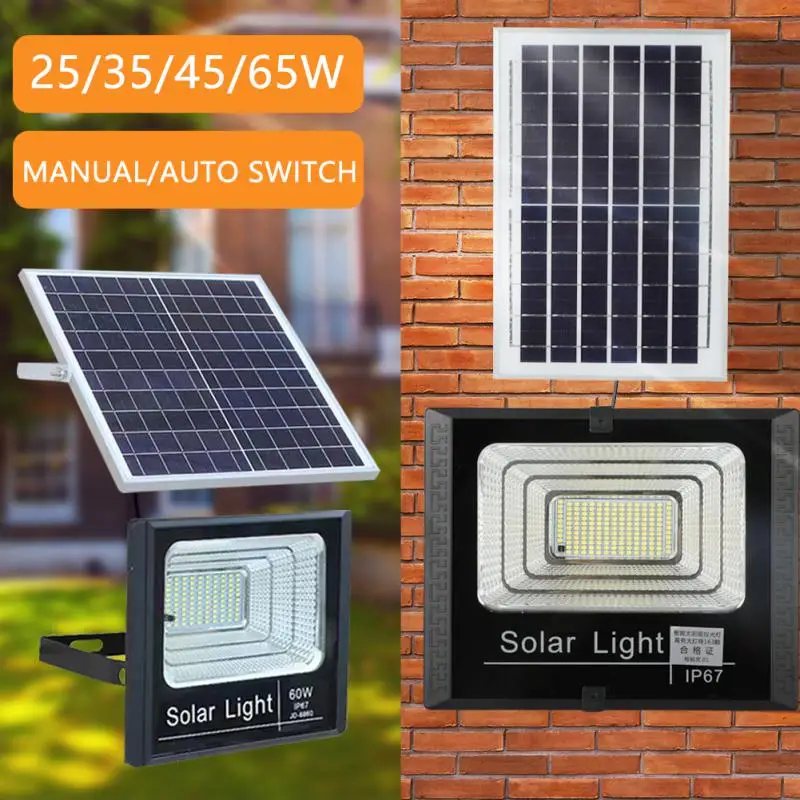 Outdoor Solar Lamp Weather-resistant White Light Home-appliance Led Lighting Lights Auto Timing 65w Light Led Solar Wall Lamps