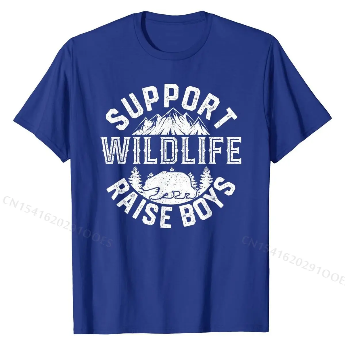 Support Wildlife Raise Boys Womens Shirt Funny Mothers Day T-Shirt Top T-shirts Normal Popular Cotton Tops T Shirt Funny for Men