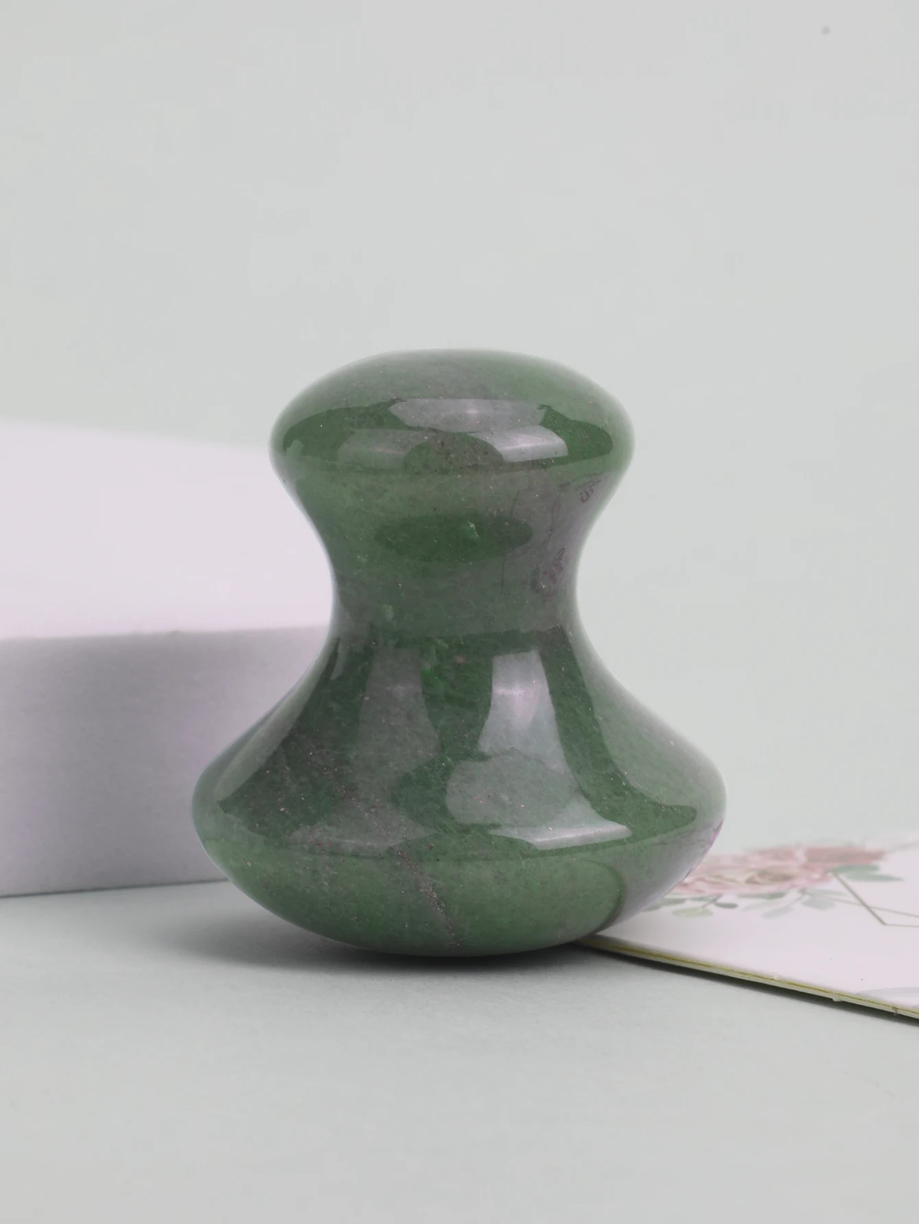 1 Natural Jade Mushroom Shape Gua Sha Board Face Back Body Massager Facial Beauty Care Skin Tool Women Relaxing Face Roller