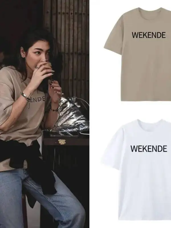 T-pop New Thailand Stars Drama BlankTheSeries fayeyoko faye yoko Costume casual loose student short-sleeved t-shirt Gift