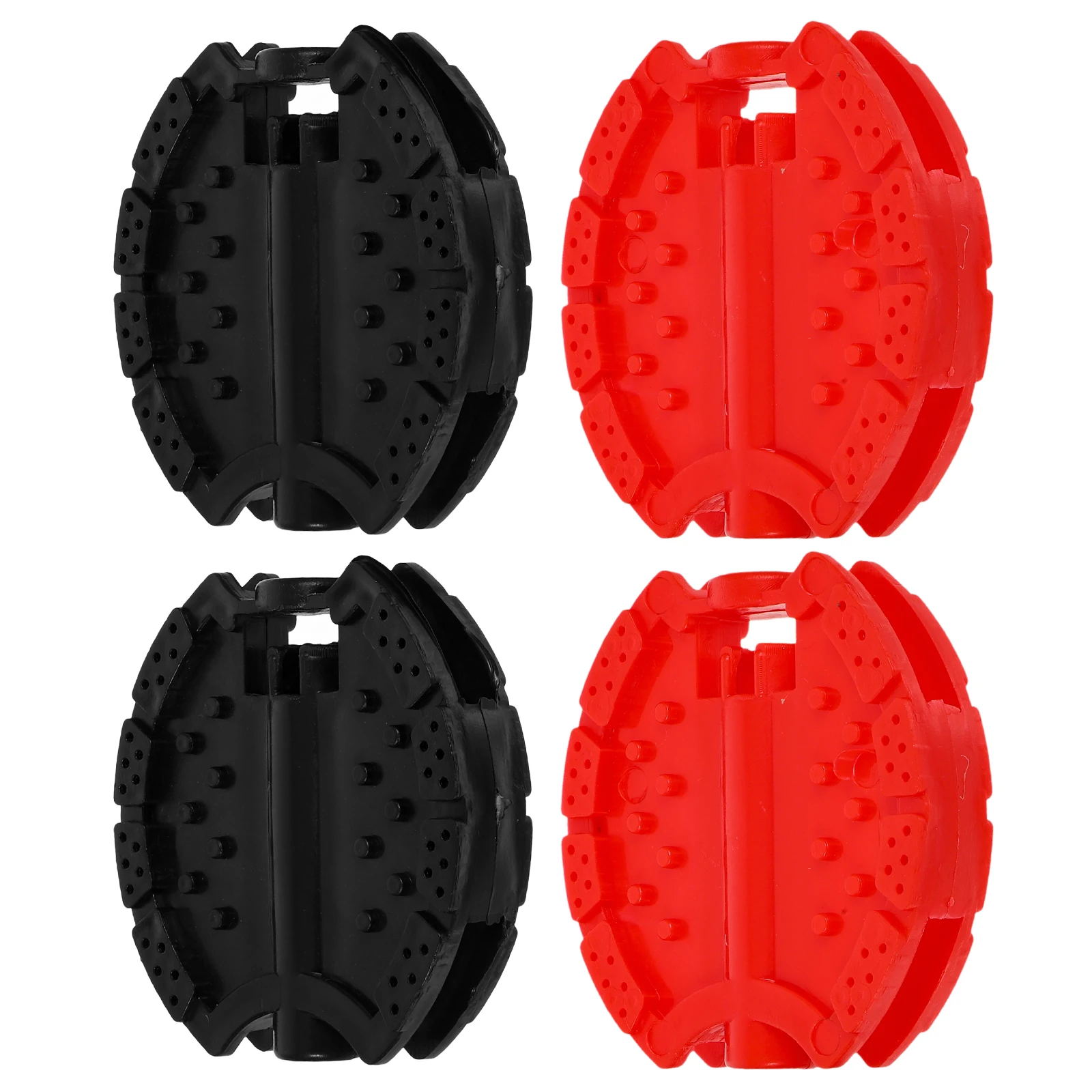 

2 Pairs 8mm 5 16inch Child Bike Pedals Replacement for Mountain Bikes Durable Flat Cycle Accessories Black Red Road Supplies