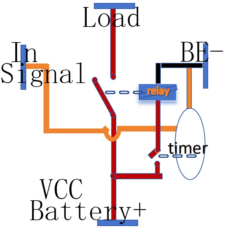 30A Automotive 12V Time Delay Relay SPDT 5S 10S 5 second/ 10seconds delay on relay would output after turn on the switch