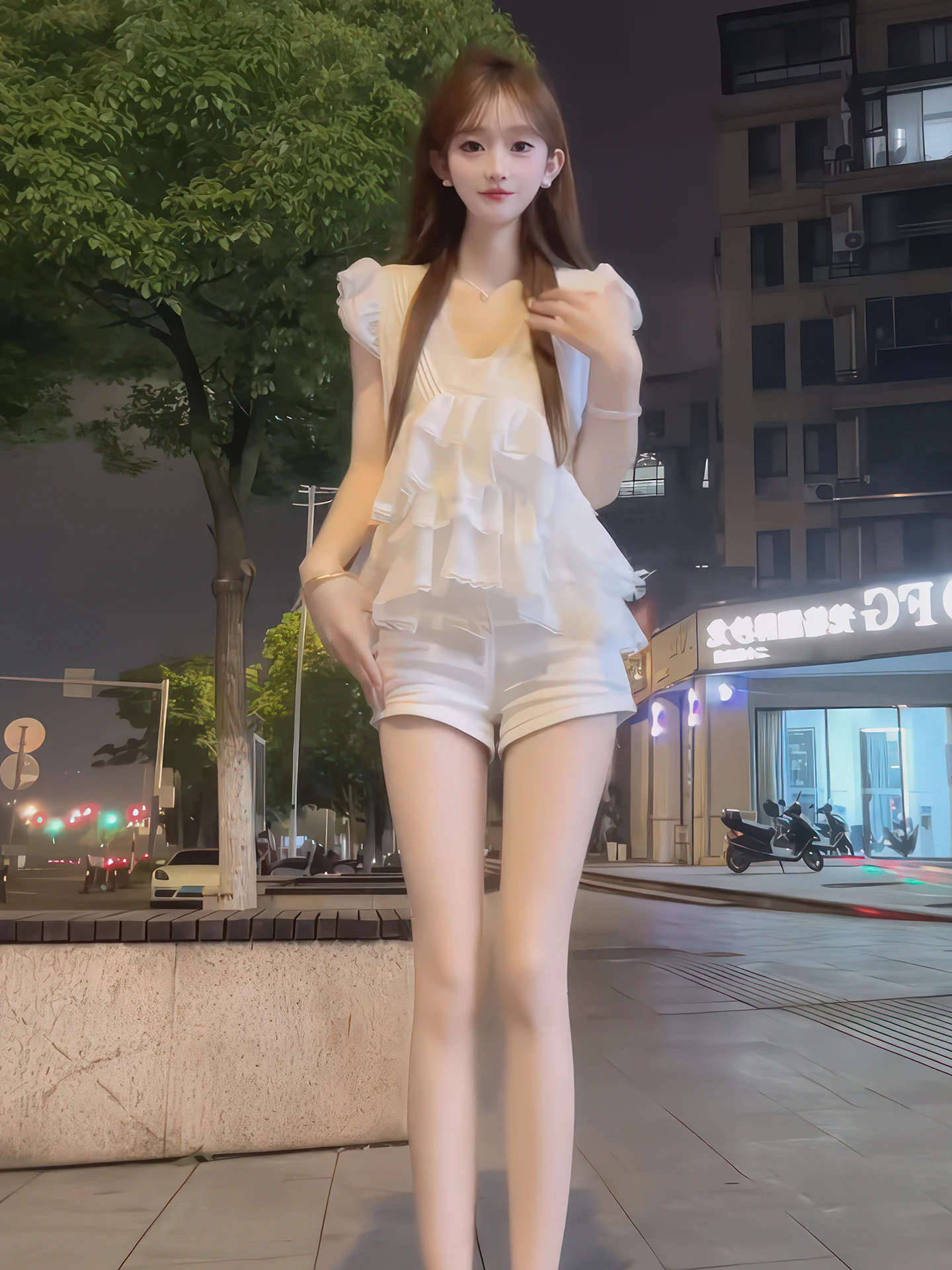 Garniture en dentelle blanche Fly Sve V-Ne irt Femme Été 2025 Nouveau luxe léger Anti-âge Haut de gamme Faion Français Sle Loo...