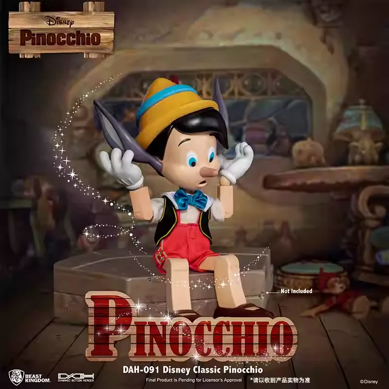 Original Beast Kingdom DAH-091 Classic Pinocchio Action Figures Anime Peripheral Trendy Toys Collection Kids Birthday Gifts