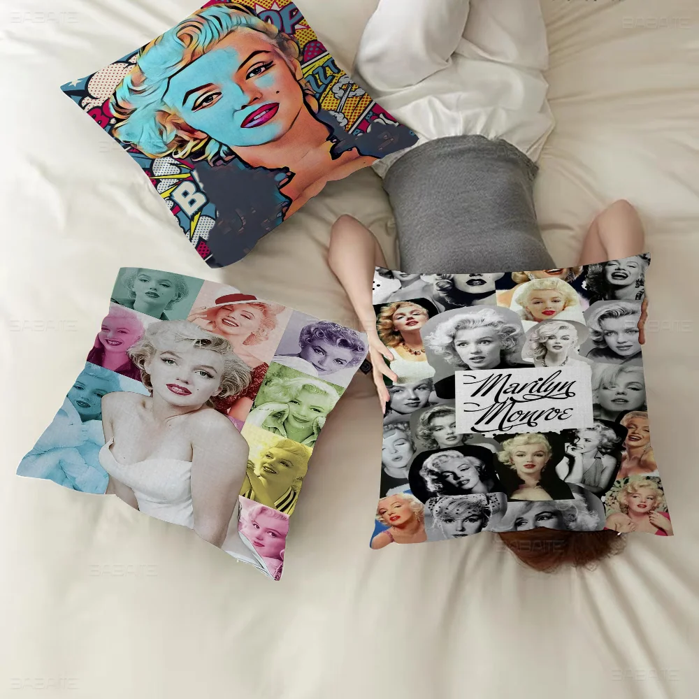 Marilyn Actor Monroe Paintings Personalized picture text home decorative pillows Household Gifts 45x45cm