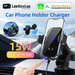 LeeKooLuu Electric vehicle support 15W/10W/7.5W/5W Wireless charging support wireless carplay wireless Android auto