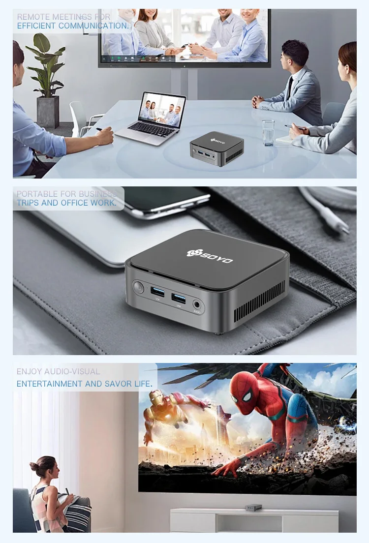 Soyo m4 plus2 mini pc 16gb ram 512gb ssd intel twin lak n150