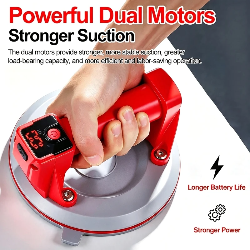 Mini Electric Vacuum Suction Cup Heavy‑Duty Automatic Air‑Replenishment Powerful Vacuum Suction Gripper Lifter For Tile, Glass