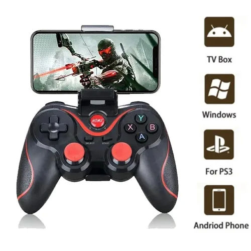 Mando inalámbrico Terios T3 X3 para juegos de PC, Joystick compatible con Bluetooth BT3.0, para teléfono móvil, tableta, TV, soporte para caja
