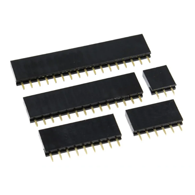 10PCS 2.0mm Female Single Row Pin Header 2/3/4/5/6/7/8/9/10/11/12/13/14/15/16/20/40P 2.0 Stright Pin Strip PCB Connector
