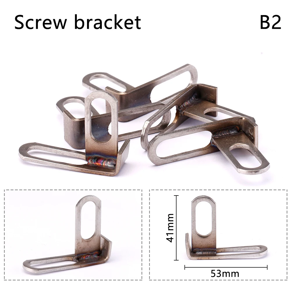 Motorcycle Exhaust Pipe Bracket Z/L-Shaped Motorcycle Modification Exhausts Pipe Clamps High Quality Fixed Bracket Accessory