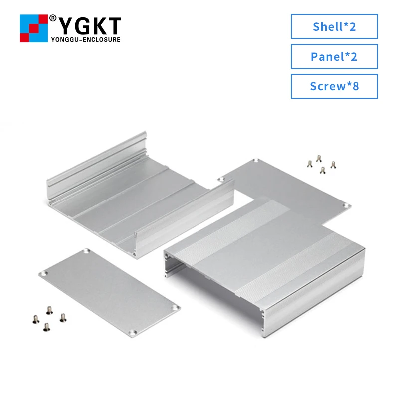 Industrial Aluminum Electronic Box PCB Circuit Board Split Type Housing Controller Metal Extruded Enclosure H28 145*68MM