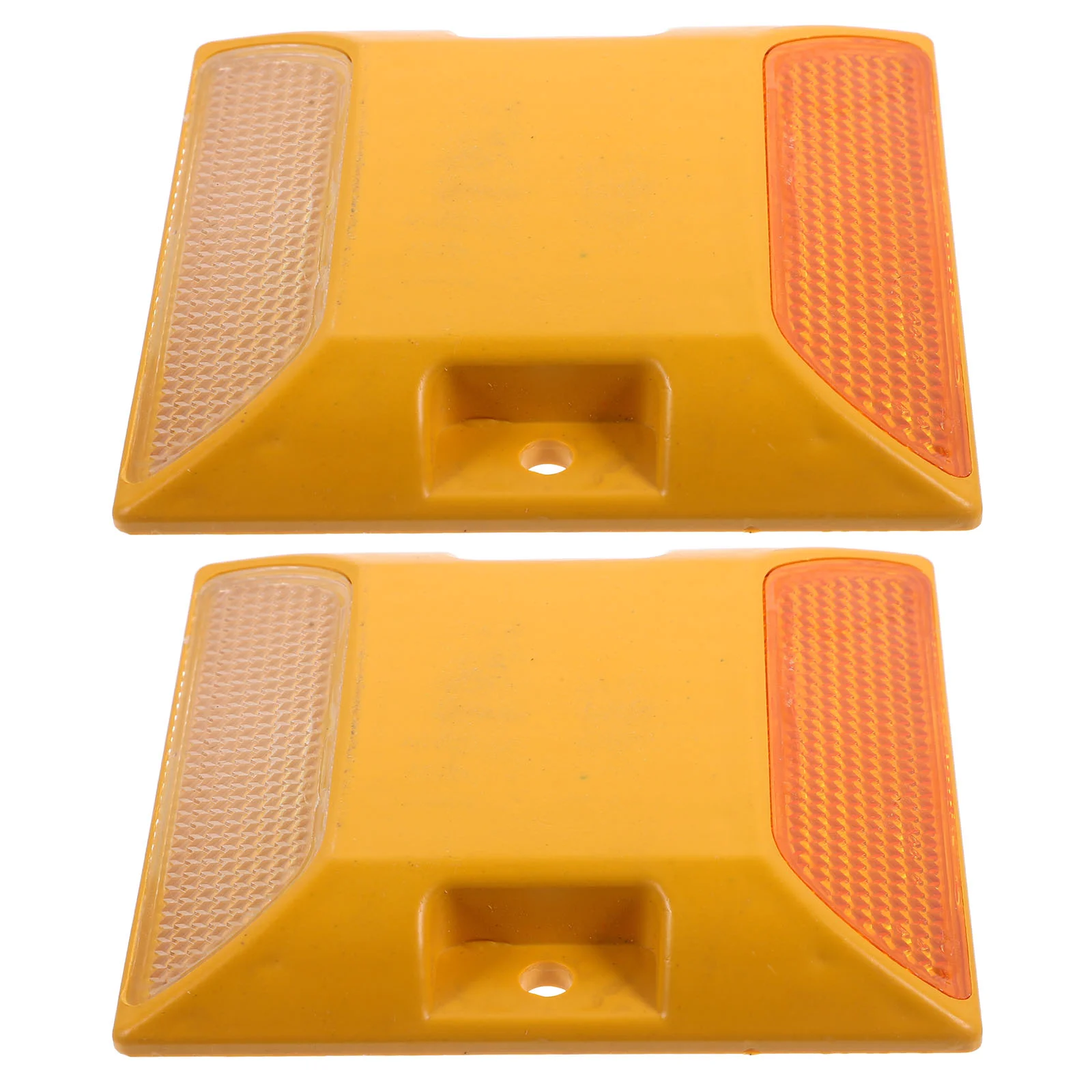 2 Stuks Reflecterende Plastic Verkeersborden Oprit Marker Opritten Voor Stoep Markers Bestrating Noodreflector Straat Stud