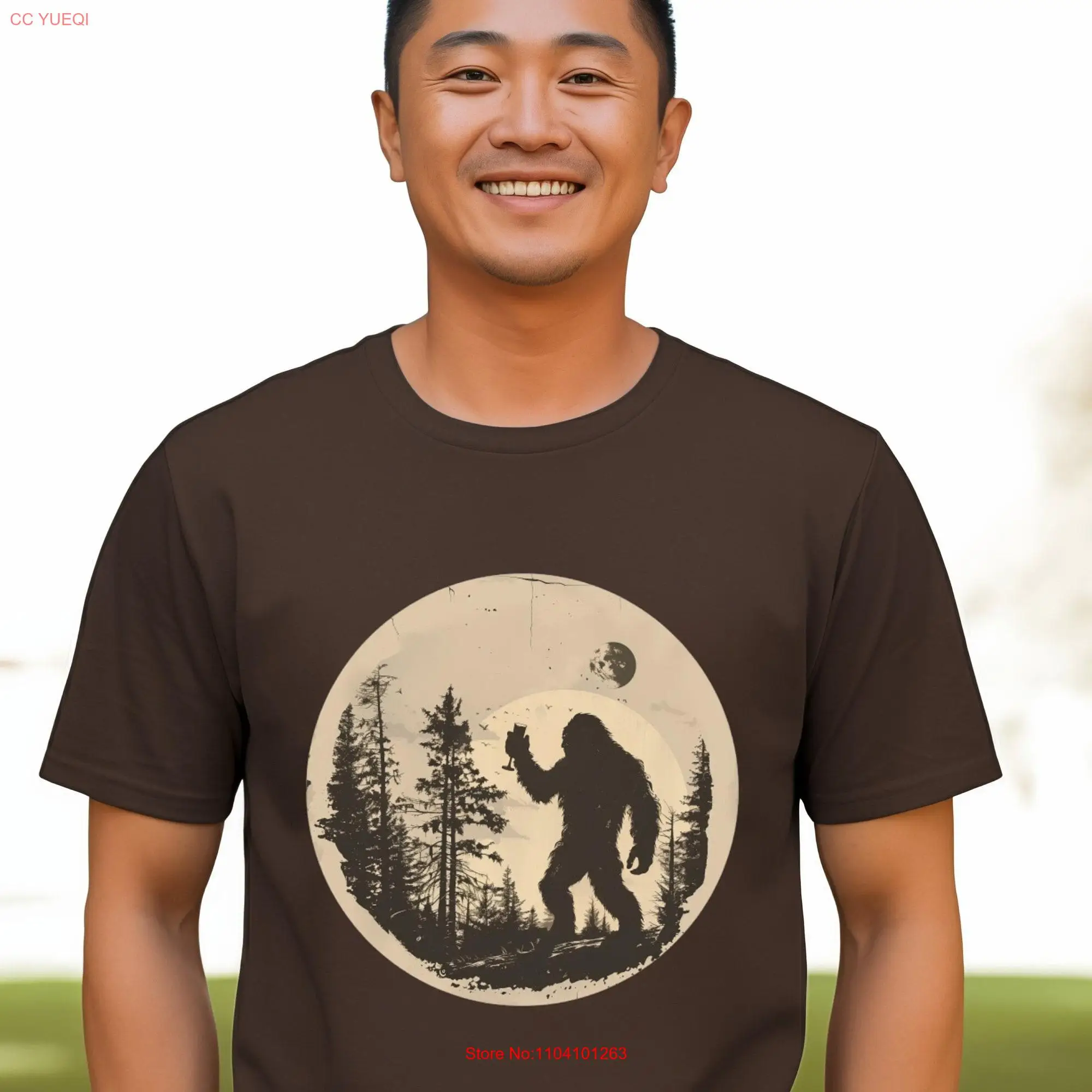 Big Foot  T Shirt Sasquatch Mimosa Cheers tee Brunch buddy long or short sleeves