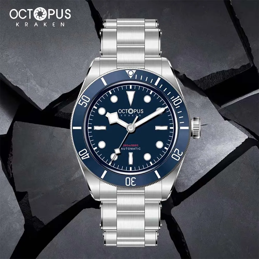 

Octopus Kraken 2024 Luxury Men's Automatic Mechanical Watch 39mm Sapphire Stainless Steel Waterproof Diving 20Bar Luminous Watch