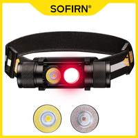 Sofirn-H25LR LED Rechargeable Headlamp  USB C with 90 High CRI Bright White Light and 660nm Deep Red Torch