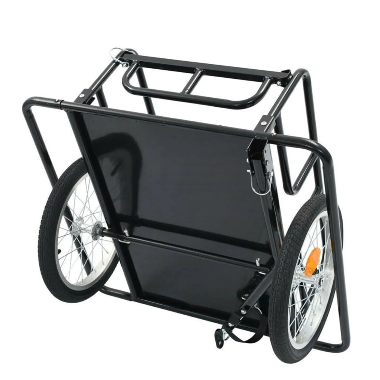 Foldable Cargo Bicycle Trailer Outdoor Riding Rear-Mounted Freight Truck Bucket Bicycle Traction Tool Truck For Carrying Luggage