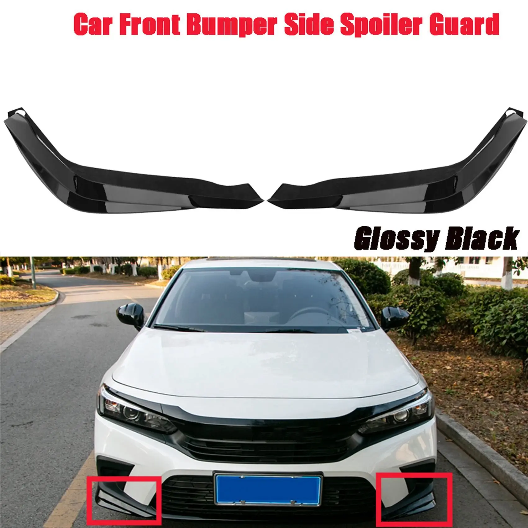 Car Front Bumper Side Spoiler Guard for 11Th 2022 Car Body Modification