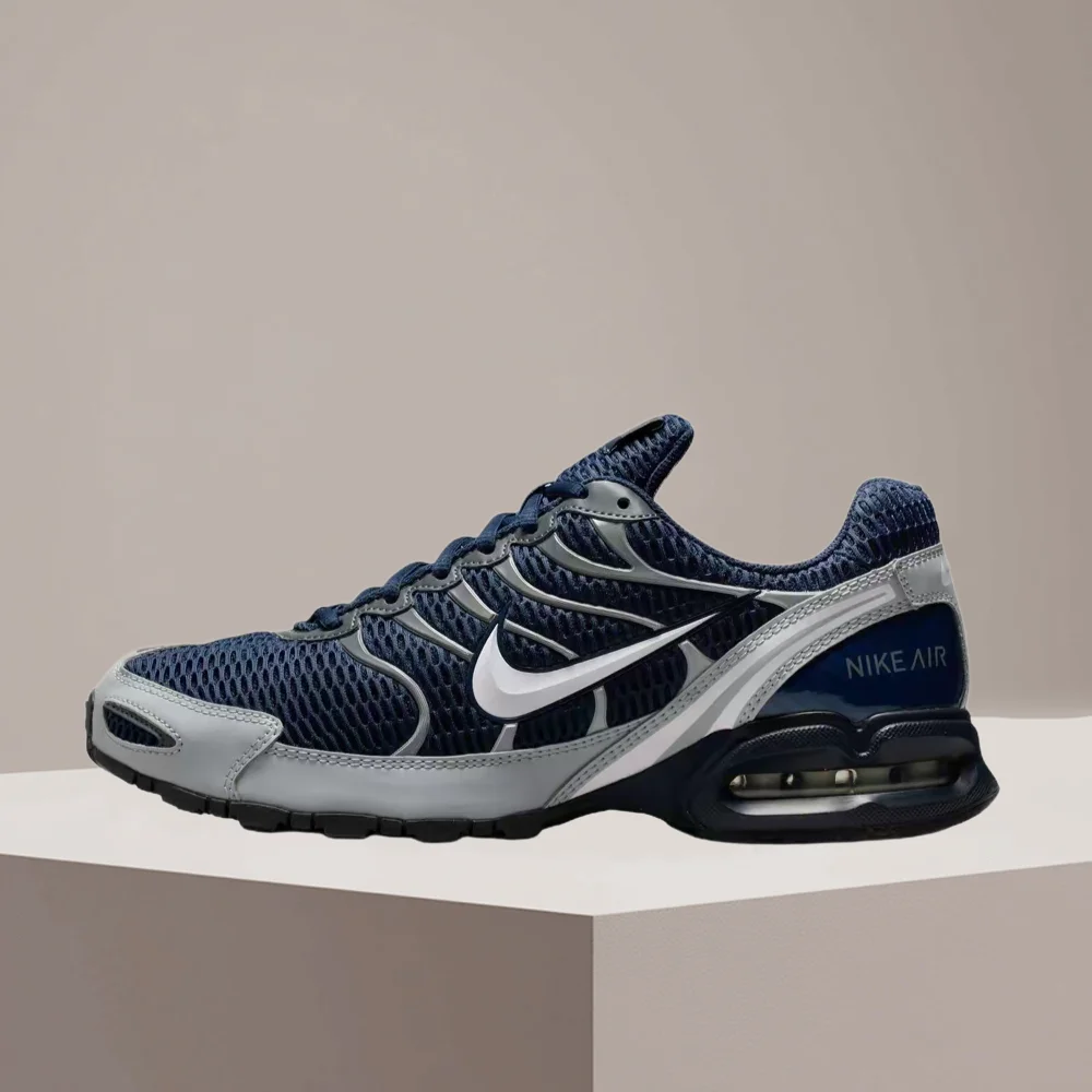 Zapatillas Nike Air Max Torch 4 azules de caña baja para hombre – Tracción multiusos, sensación de suavidad, transpirables y duraderas 343846-411