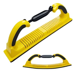 Adjustable Radius Flex Longboard Hand Sanding File Block with Hook & Loop Backing - Use Continuous Rolls or Sandpaper Sheets