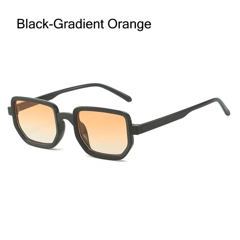 

Square Frame Leopard Sunglasses UV400 Protection Beach Travel Streetwear Blue Lens Sun Glasses Gradient Black Shades